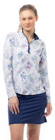 SanSoleil: Ladies UPF 50 SolCool Long Sleeve Zip Mock - 900463