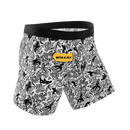 The Racy & Lacy | Provocative Lace Print Ball Hammock® Pouch Underwear With Fly