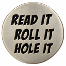 Read It, Roll It and Hole It Golf Ball Marker &amp; Hat Clip by ReadyGOLF