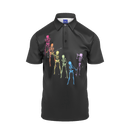 Bones (Black) Mens Golf Polo Shirt by ReadyGOLF