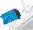 State Flag Alaska 12"x18" Forever Wave Flag