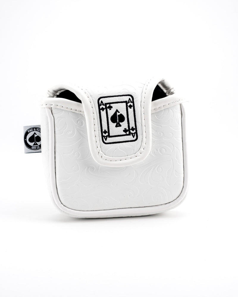White Out Ace of Spades - Mallet Putter Cover