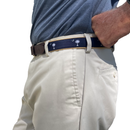 South Carolina Crescent Moon Palmetto Navy on Khaki Belt by Charleston Belt