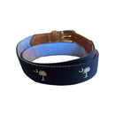 SC State Flag Belt Palmetto Moon on Cotton Web by Charleston Belt