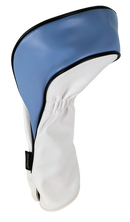 Classic Argyle Sky Blue Embroidered Driver Headcover by ReadyGOLF