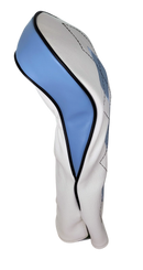 Classic Argyle Sky Blue Embroidered Driver Headcover by ReadyGOLF