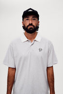 Labyrinth Polo - Grey / White