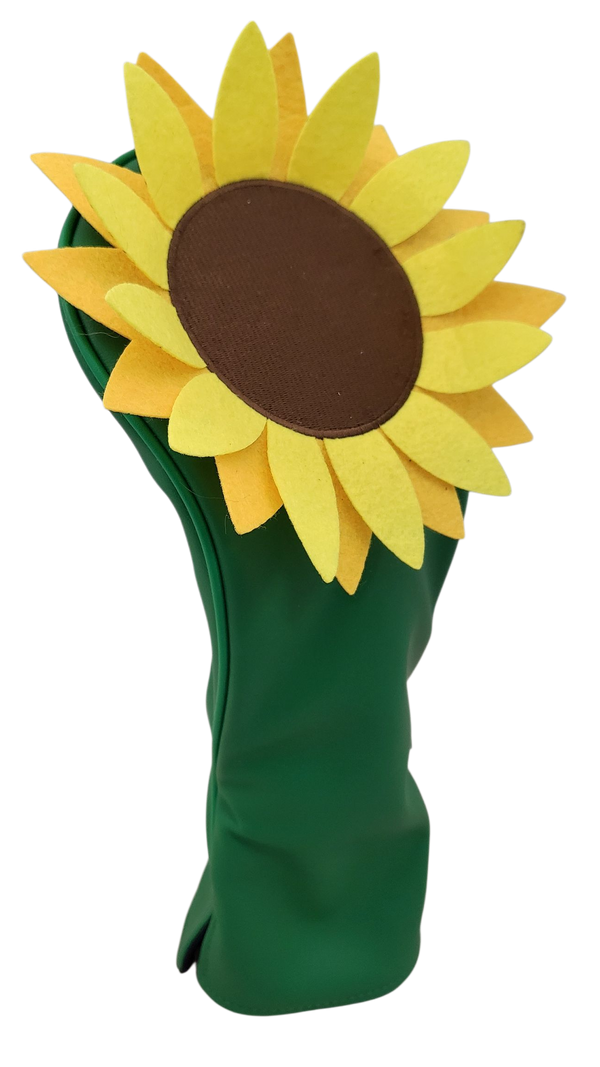 Golden Sunflower Embroidered Driver Headcover by ReadyGOLF