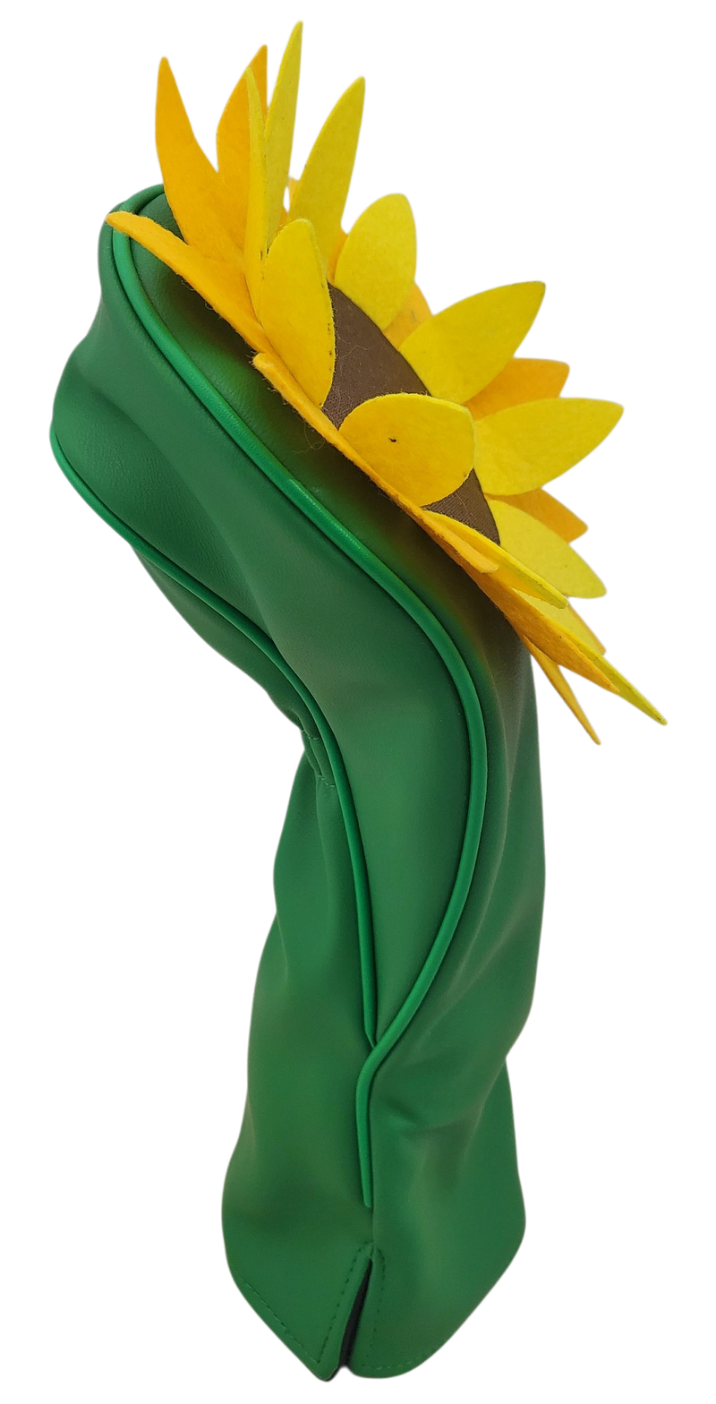 Golden Sunflower Embroidered Driver Headcover by ReadyGOLF