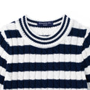 Striped Cable Knit Kids Sweater