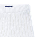 Cable Knit Short in White