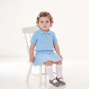 Cable Knit Skirts in Baby Blue