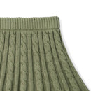Cable Knit Skirts in Sage Green