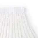 Cable Knit Skirts in White