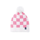 Pink Checker Baby Knit Beanie