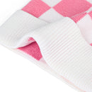 Pink Checker Baby Knit Beanie