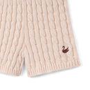 Cable Knit Short in Beige
