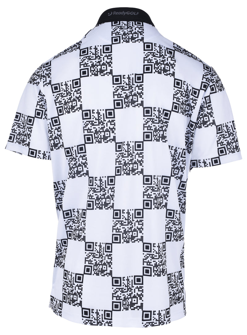 Scan Me Mens Golf Polo Shirt by ReadyGOLF