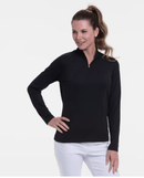 EP NY Golf: Women's Long Sleeve Zip Mock - NS5104X
