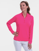 EP NY Golf: Women's Long Sleeve Zip Mock - NS5104X