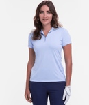 EP NY Golf: Women's Short Sleeve Convertible Zip Mock Polo - NS5110X