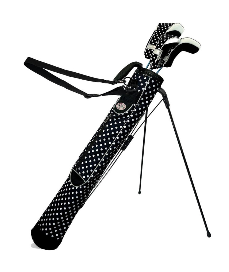 Taboo Fashions: Ladies Sunday Golf Range Bag with Stand - City Lights