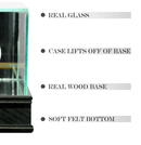 Perfect Cases and Frames: Golf Ball Display Case - Cherry 1"