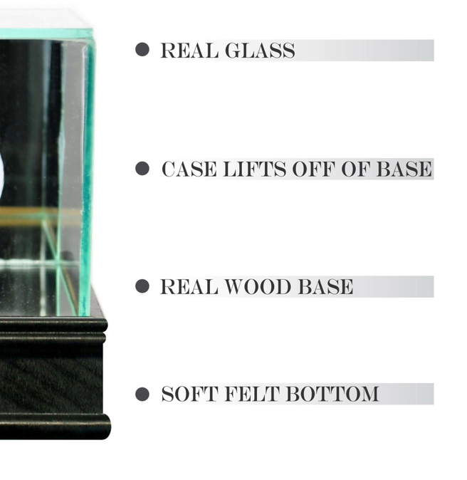 Perfect Cases and Frames: Golf Ball Display Case - Black Sport 1 1/2"