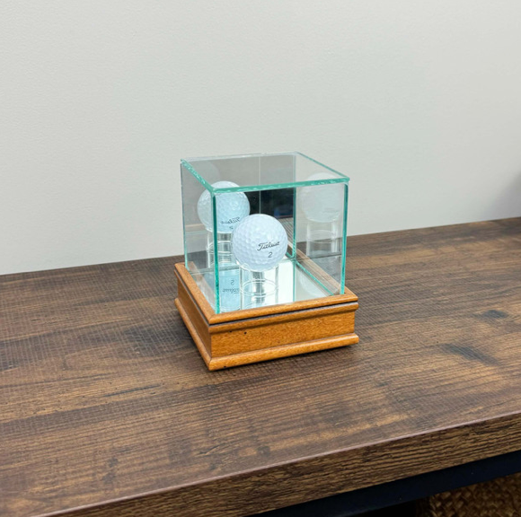 Perfect Cases and Frames: Golf Ball Display Case - Walnut Sport 1 1/2"