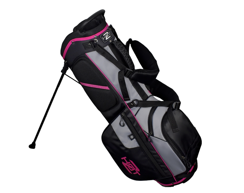 Hot-Z Golf: 2.0 Stand Bag - Black/Grey/Pink