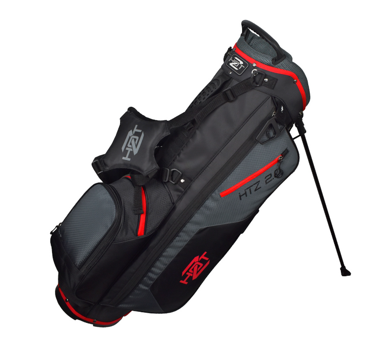 Hot-Z Golf: 2.0 Stand Bag - Black/Grey/Red