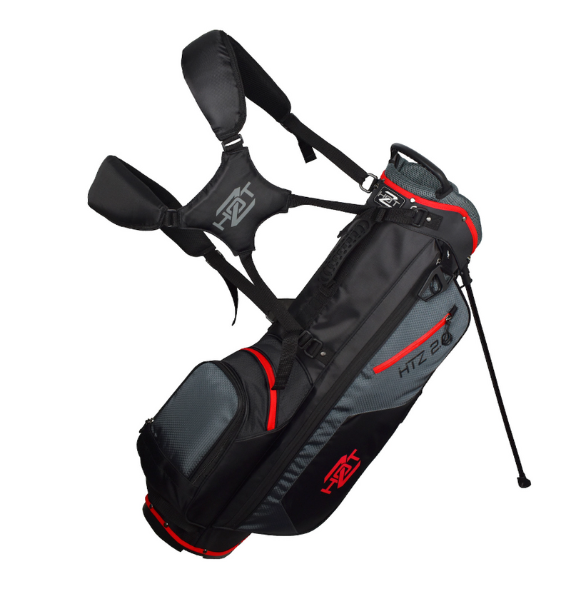 Hot-Z Golf: 2.0 Stand Bag - Black/Grey/Red