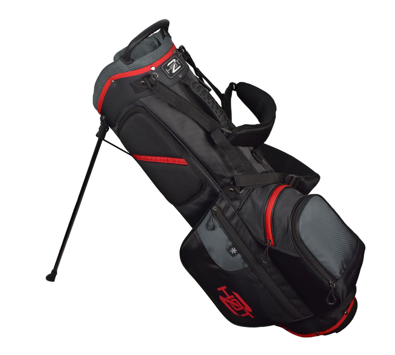 Hot-Z Golf: 2.0 Stand Bag - Black/Grey/Red