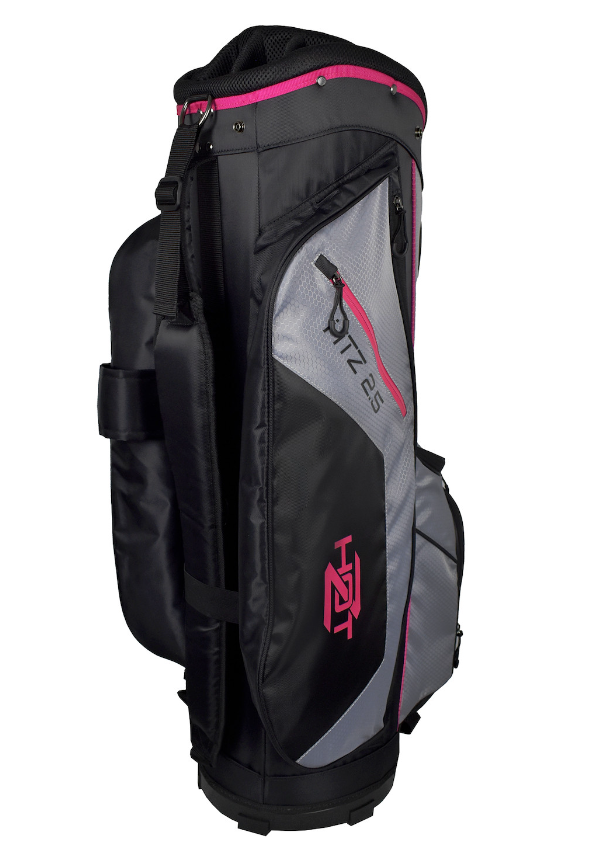 Hot-Z Golf: 2.5 Cart Bag - Black/Grey/Pink