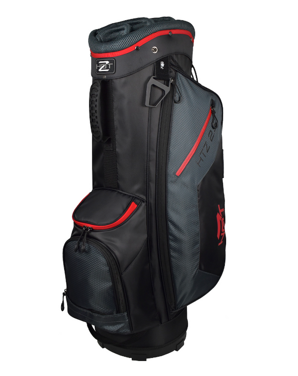 Hot-Z Golf: 2.5 Cart Bag - Black/Grey/Red