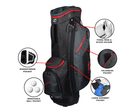 Hot-Z Golf: 2.5 Cart Bag - Black/Grey/Red