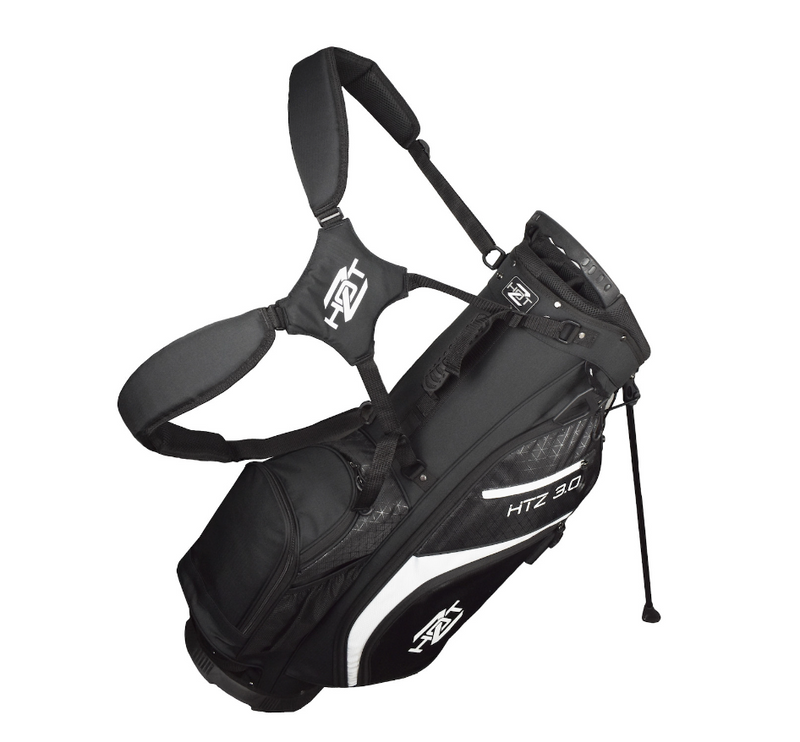 Hot-Z Golf: 3.0 Stand Bag - Black/Black/White