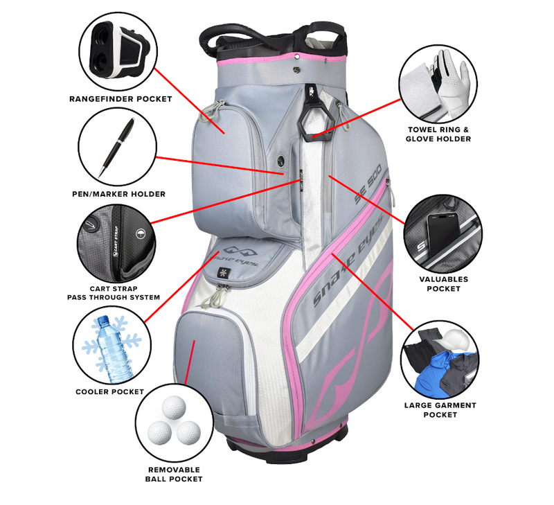 Snake Eyes Golf: 2025 Ladies Cart Bag - SE500