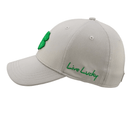 Black Clover: Premium Clover 134 Hat (Gray with Green Clover) Hats