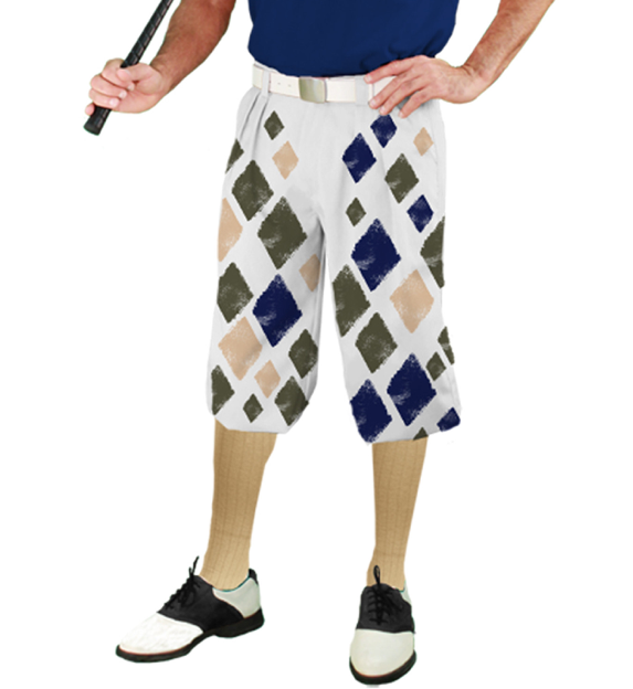 Golf Knickers: Mens Argyle Sknickers Knickers Outfit - D