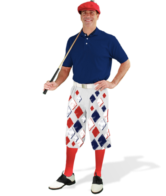 Golf Knickers: Mens Argyle Sknickers Knickers Outfit - E