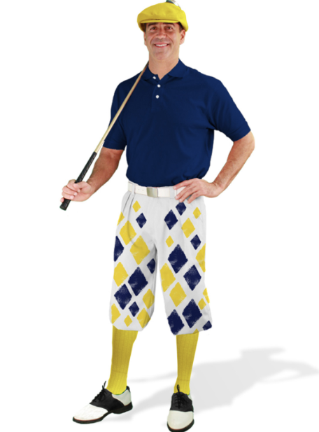 Golf Knickers: Mens Argyle Sknickers Knickers Outfit - F