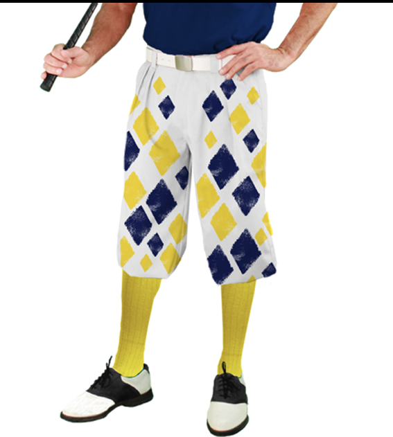 Golf Knickers: Mens Argyle Sknickers Knickers Outfit - F