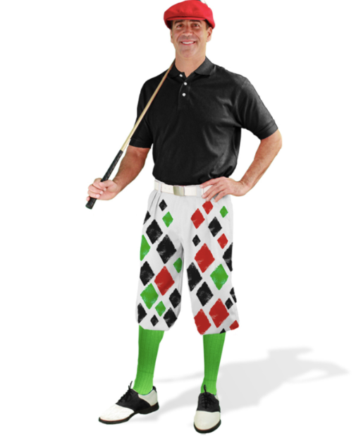 Golf Knickers: Mens Argyle Sknickers Knickers Outfit - G