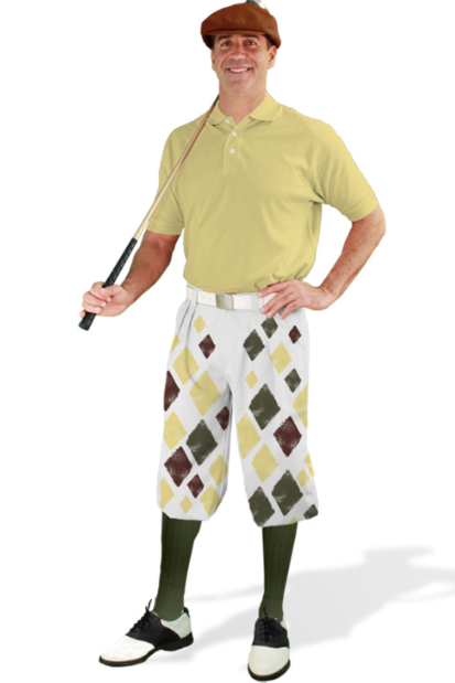 Golf Knickers: Mens Argyle Sknickers Knickers Outfit - J