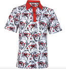 Tattoo Golf:  Men's Party Animal Cool-Stretch Performance Golf Shirt - Monkey