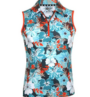 Tattoo Golf: Couple's Matching Aloha Golf Shirt -Teal/Orange