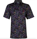 Tattoo Golf: Couple's Matching 19th Hole Golf Shirts - Neon