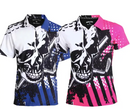 Tattoo Golf: Couple's Matching Blade Golf Shirts - Blue/Pink