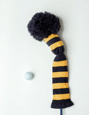 Just 4 Golf: Striped Driver Headcover - Navy & Gold